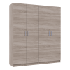 Gardróbszekrény szett Doros Promo polcokkal Sonoma tölgy 2+2 bútorlap 180x48x204 (44900287)