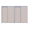 Tolóajtós gardróbszekrény Doros Sigma Slim kasmír 2+2 ajtó 330x45x214.4 (42005612)