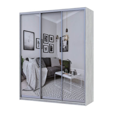 Tolóajtós gardróbszekrény Doros City light Natti Lúc 3 tükör 180x60x225 (80736524)