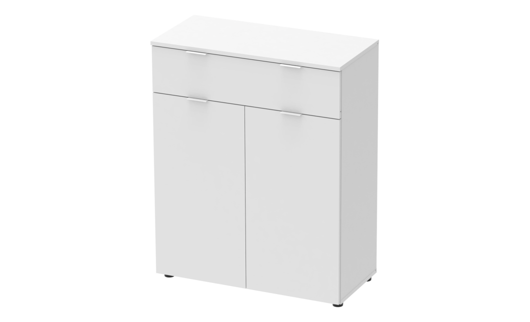 Komód Doros Ron 2 2 bútorlap 1 Fiók Fehér 80x38x100 (41516003)