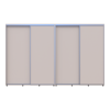 Tolóajtós gardróbszekrény Doros Sigma Slim kasmír 2+2 ajtó 340x45x214.4 (42005614)
