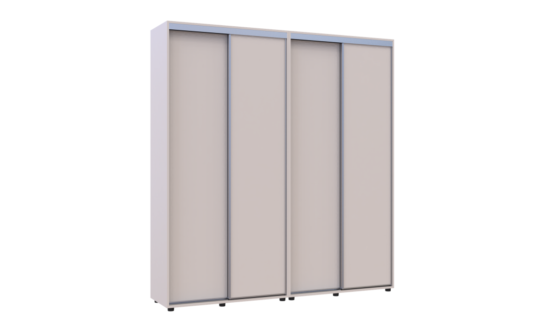 Tolóajtós gardróbszekrény Doros Sigma Slim kasmír 2+2 ajtó 200x45x214.4 (42005586)