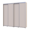 Tolóajtós gardróbszekrény Doros Sigma Slim kasmír 2+2 ajtó 220x45x214.4 (42005590)