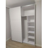 Tolóajtós gardróbszekrény Doros G-Caiser Fehér/Fehér 2 bútorlap / 3 rész 180x60x240 (42002108)