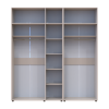 Gardróbszekrény felsőszekrénnyel Doros Kasper Kasmír 2+3 ajtó 225x48x245 (42005524)