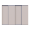 Tolóajtós gardróbszekrény Doros Sigma Slim kasmír 2+2 ajtó 280x60x214.4 (42005603)