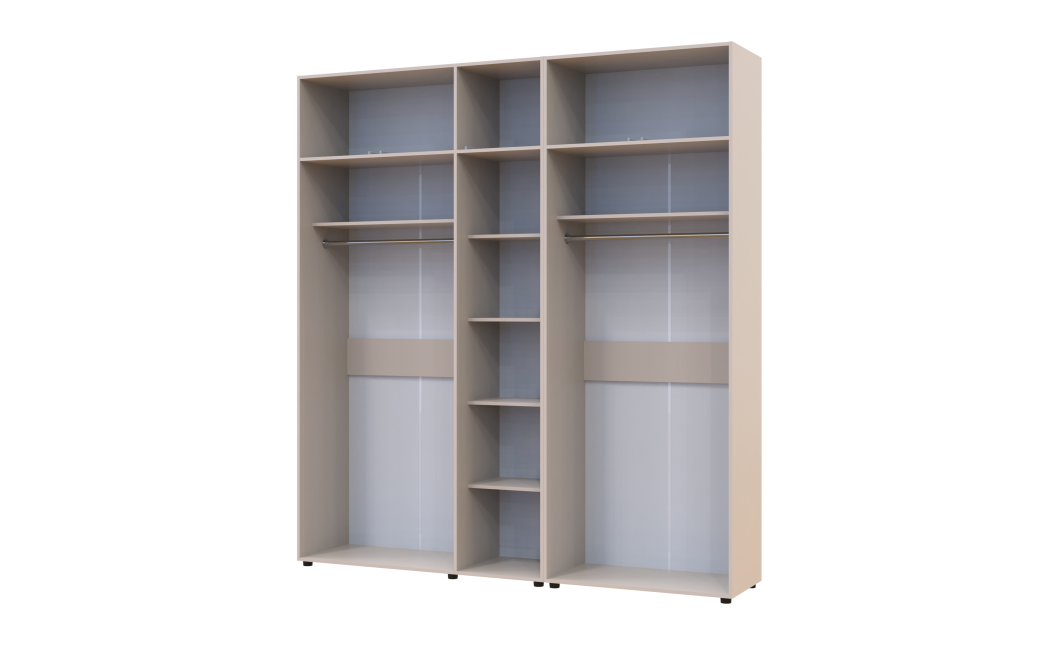 Gardróbszekrény felsőszekrénnyel Doros Kasper Kasmír 2+3 ajtó 225x48x245 (42005524)