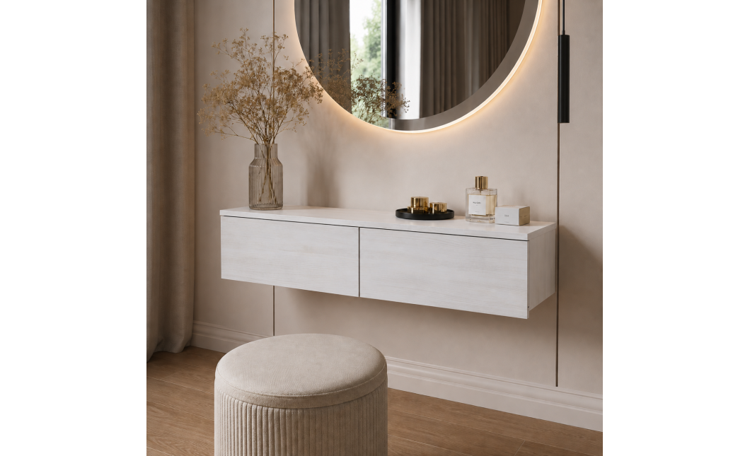 Smink asztal Doros Levia Fehér tölgy 2F 100х32х22 (41516115)