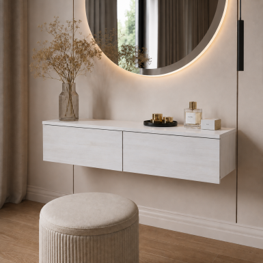 Smink asztal Doros Levia Fehér tölgy 2F 100х32х22 (41516115)