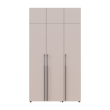 Gardróbszekrény fiókokkal és felsőszekrénnyel Doros Kasper Kasmír 3 ajtó 135x48x245 (42005566)
