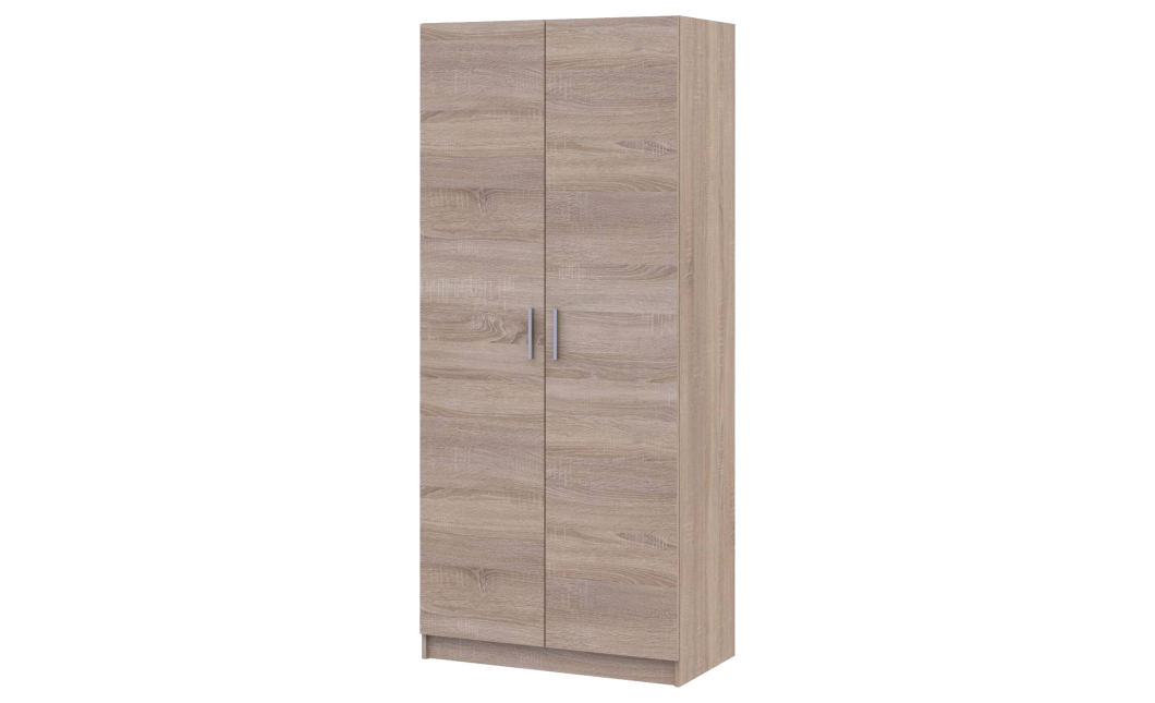 Nyílóajtós gardróbszekrény Doros Promo polcokkal Sonoma tölgy 2 bútorlap 90x48x204 (42005098)