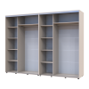 Tolóajtós gardróbszekrény Doros Sigma Slim kasmír 2+2 ajtó 280x60x214.4 (42005603)