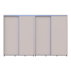 Tolóajtós gardróbszekrény Doros Sigma Slim kasmír 2+2 ajtó 330x60x214.4 (42005613)