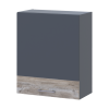 Leia Konyha Doros M72_SZ60 felső elem jobbos Grafitszürke/Klondike bútorlap 60x31x72 (80359569.4)