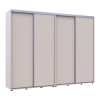 Tolóajtós gardróbszekrény Doros Sigma Slim kasmír 2+2 ajtó 270x60x214.4 (42005601)