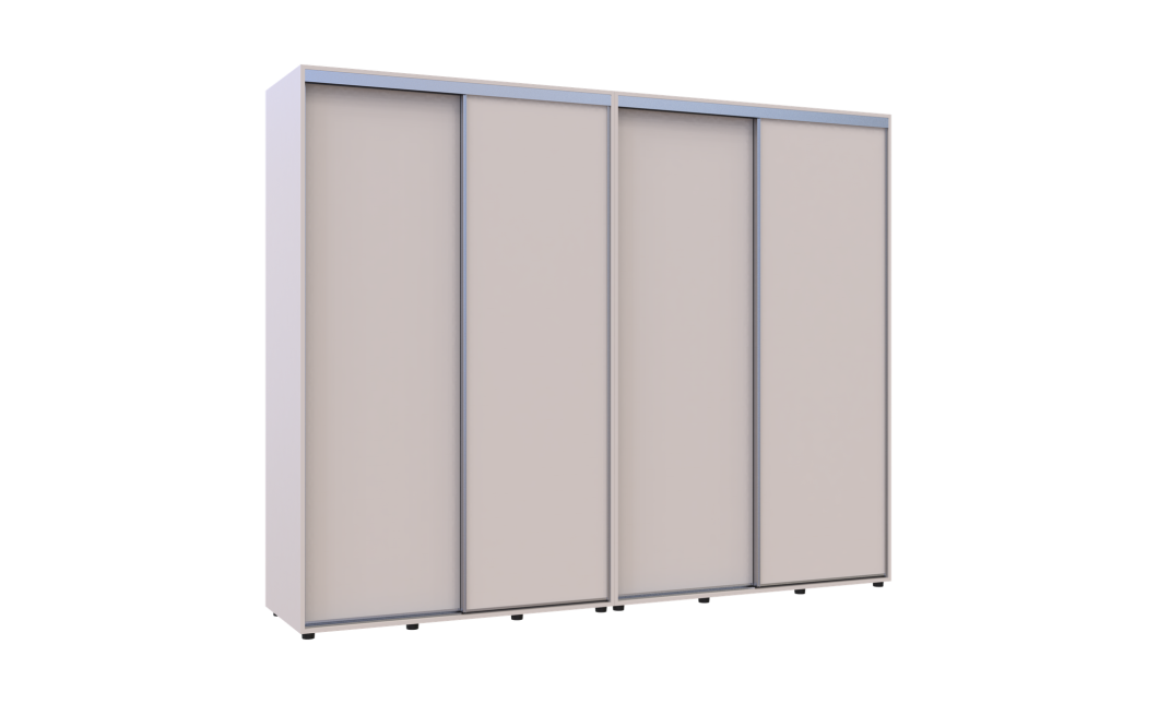Tolóajtós gardróbszekrény Doros Sigma Slim kasmír 2+2 ajtó 270x60x214.4 (42005601)