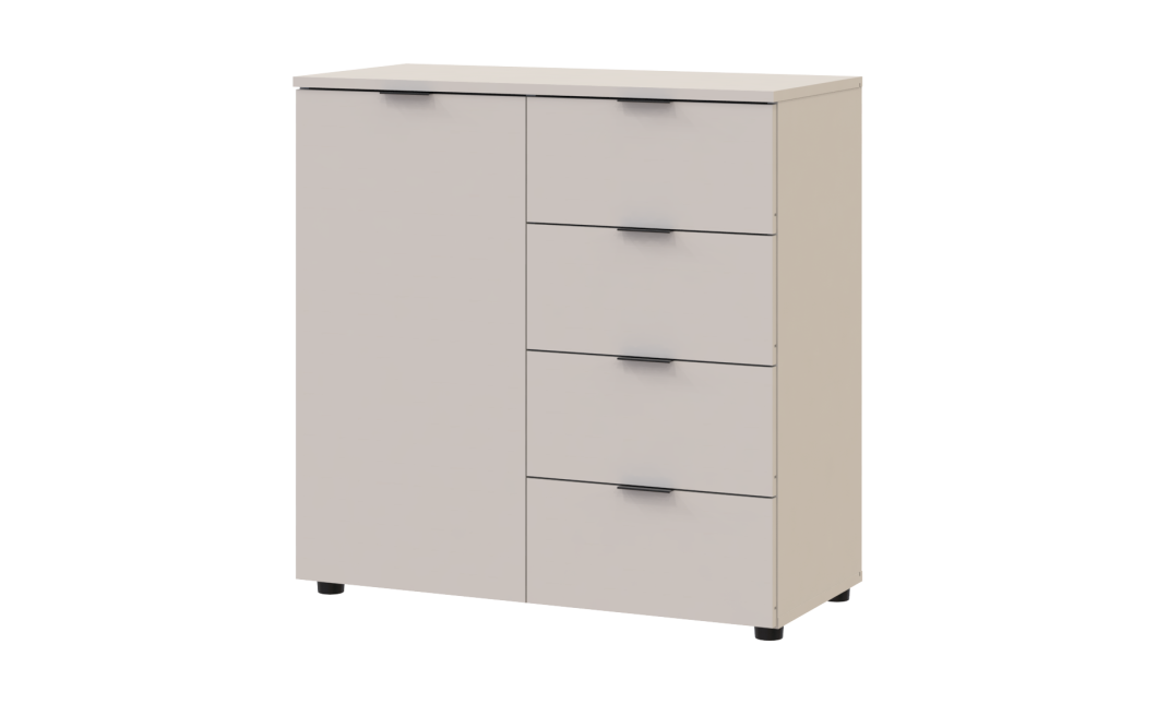 Komód Doros Ron 1 1 ajtó 4 Fiók Kasmír 80x38x81 (41516043)