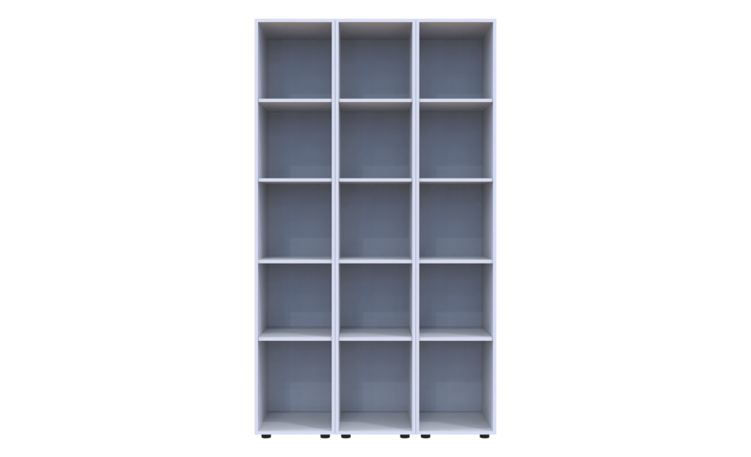 Gardróbszekrény szett 3 Tükör Doros Gelár Fehér 117x49,5x203,4 (42002166)