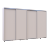 Tolóajtós gardróbszekrény Doros Sigma Slim kasmír 2+2 ajtó 330x45x214.4 (42005612)