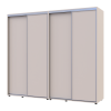 Tolóajtós gardróbszekrény Doros Sigma Slim kasmír 2+2 ajtó 240x60x214.4 (42005595)