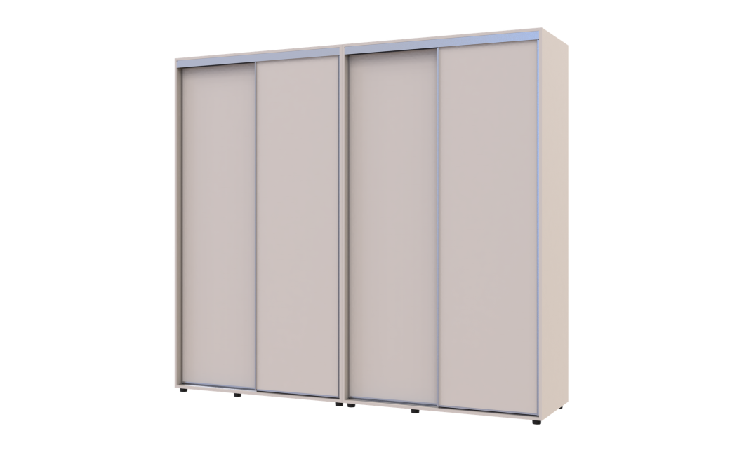Tolóajtós gardróbszekrény Doros Sigma Slim kasmír 2+2 ajtó 240x60x214.4 (42005595)
