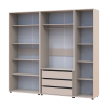 Gardróbszekrény polcokkal és fiókokkal Doros Kasper Kasmír 2+3 ajtó 225x48x204 (42005550)