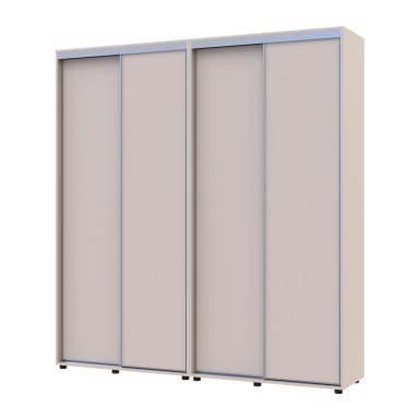 Tolóajtós gardróbszekrény Doros Sigma Slim kasmír 2+2 ajtó 200x45x214.4 (42005586)