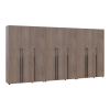 Gardróbszekrény polcokkal és fiókokkal Doros Kasper Cremona Cannolo 3+3+3 ajtó 405x48x204 (42005735)