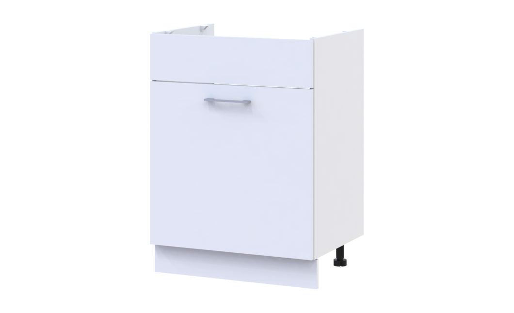 Leia Konyha Doros M82_SZ60 alsó balos Fehér bútorlap 60x46.6x82.1 (81359337.5)