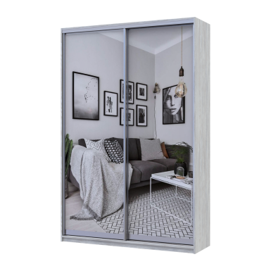 Tolóajtós gardróbszekrény Doros City light Natti Lúc 2 tükör 120x60x225 (80736502)