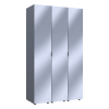 Gardróbszekrény szett 3 Tükör Doros Gelár Grafitszürke 117x49,5x203,4 (42002167)