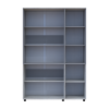 Nyílóajtós gardrobszekrény Doros Thorn Natti Lúcc/Szürke 3 ajtó polcokkal 135x51,6x200 (44900512)