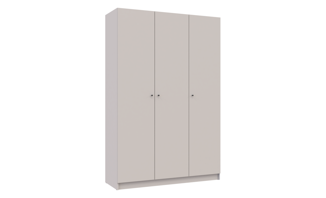 Nyílóajtós gardróbszekrény Doros Promo kasmír 3 bútorlap 135x48x204 (80737669)