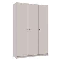 Nyílóajtós gardróbszekrény Doros Promo kasmír 3 bútorlap 135x48x204 (80737669)