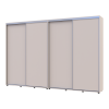 Tolóajtós gardróbszekrény Doros Sigma Slim kasmír 2+2 ajtó 320x45x214.4 (42005610)