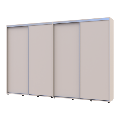 Tolóajtós gardróbszekrény Doros Sigma Slim kasmír 2+2 ajtó 320x45x214.4 (42005610)
