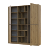 Nyílóajtós gardróbszekrény Doros Morgan Artizán tölgy/Artizán tölgy Bútorlap 180х40х210 (44900406)