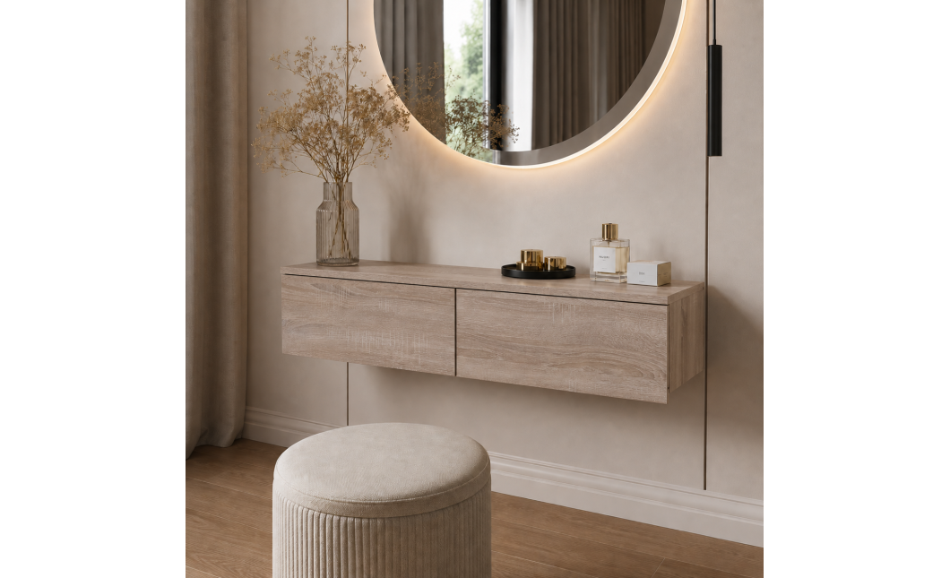 Smink asztal Doros Levia Sonoma tölgy 2F 100х32х22 (41516298)