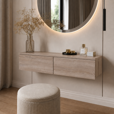 Smink asztal Doros Levia Sonoma tölgy 2F 100х32х22 (41516298)