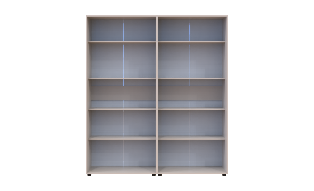 Gardróbszekrény polcokkal Doros Kasper Kasmír 2+2 ajtó 180x48x204 (42005530)