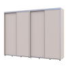 Tolóajtós gardróbszekrény Doros Sigma Slim kasmír 2+2 ajtó 280x60x214.4 (42005603)