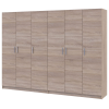 Nyílóajtós gardróbszekrény Doros Promo Sonoma tölgy 3+3 bútorlap 270x48x204 (42005005)