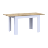 Doros Flint asztal Fehér/Artizán tölgy 120/170x80x78 (41510130)