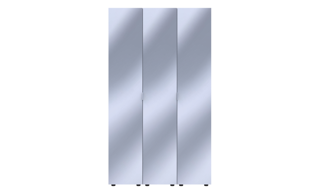 Gardróbszekrény szett 3 Tükör Doros Gelár Fehér 117x49,5x203,4 (42002166)
