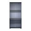 Nyílóajtós gardrobszekrény Doros Thorn Antracit/Szürke 2 ajtó vállfás 90x51,6x200 (44900471)