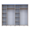 Tolóajtós gardróbszekrény Doros Sigma Slim kasmír 2+2 ajtó 260x45x214.4 (42005598)