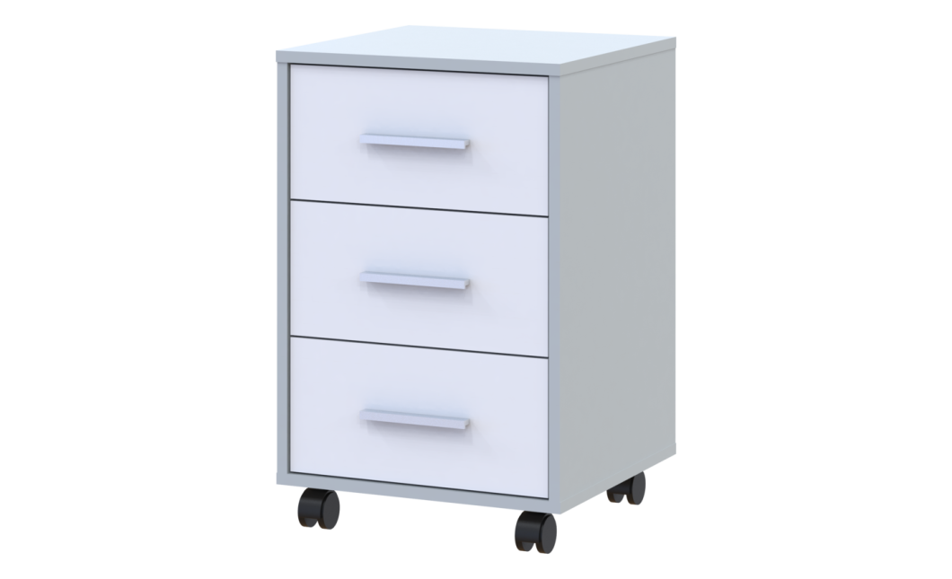 Kerekes szekrény Doros T3 szürke / Fehér 43x42x66,4 (41902061)