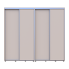 Tolóajtós gardróbszekrény Doros Sigma Slim kasmír 2+2 ajtó 240x45x214.4 (42005594)