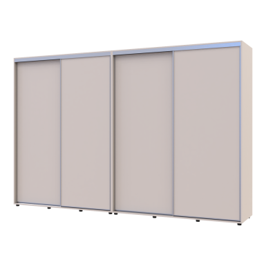 Tolóajtós gardróbszekrény Doros Sigma Slim kasmír 2+2 ajtó 330x60x214.4 (42005613)