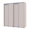 Tolóajtós gardróbszekrény Doros Sigma Slim kasmír 2+2 ajtó 200x60x214.4 (42005587)